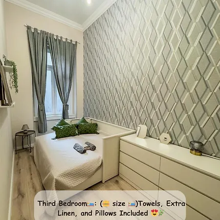 Luxury Parisian Designed 3-bedroom Gem In Heart Of Апартаменты Будапешт